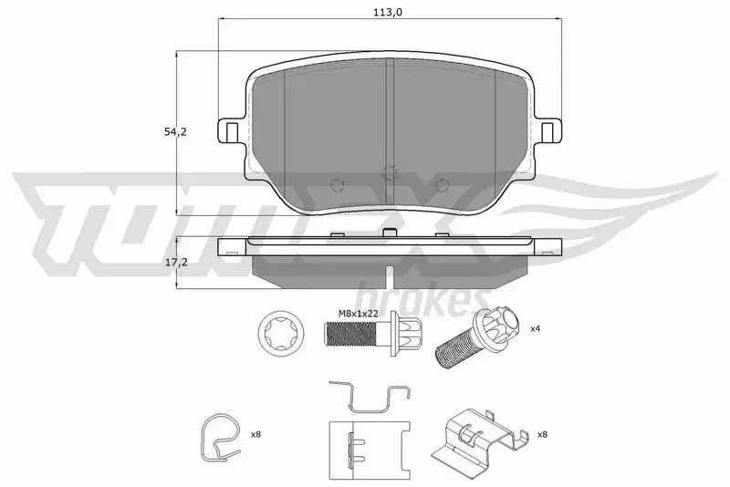 TOMEX BRAKES KLOCKI HAMULCOWE TX 19-49 