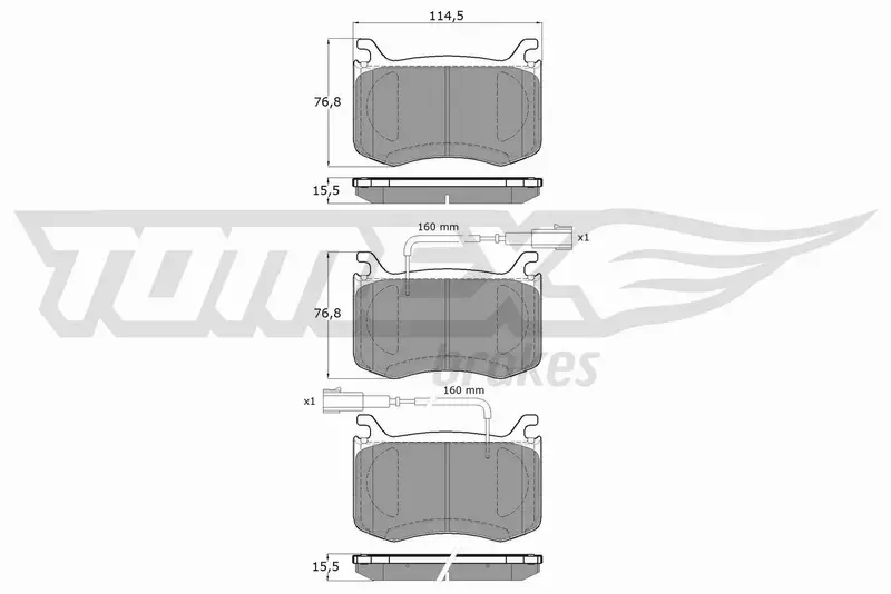 TOMEX BRAKES KLOCKI HAMULCOWE TX 19-56 