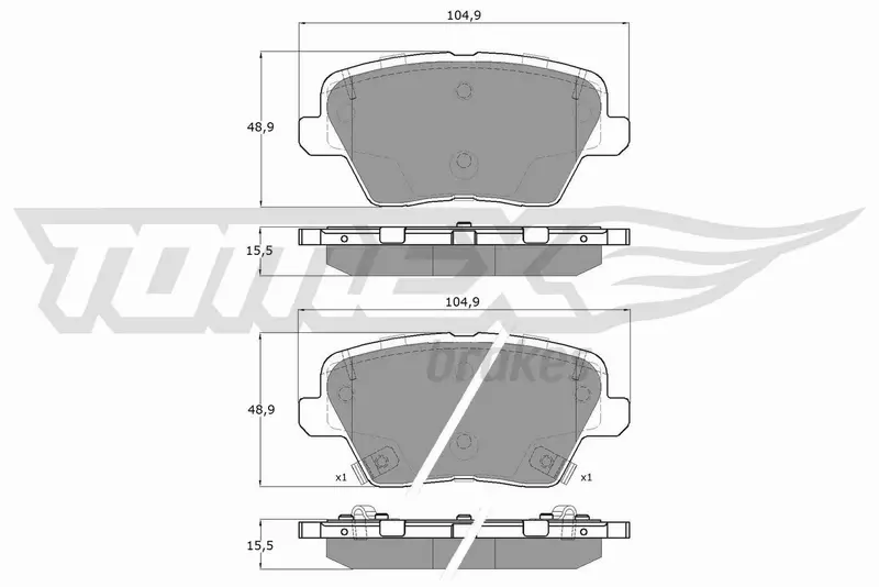 TOMEX BRAKES KLOCKI HAMULCOWE TX 19-62 