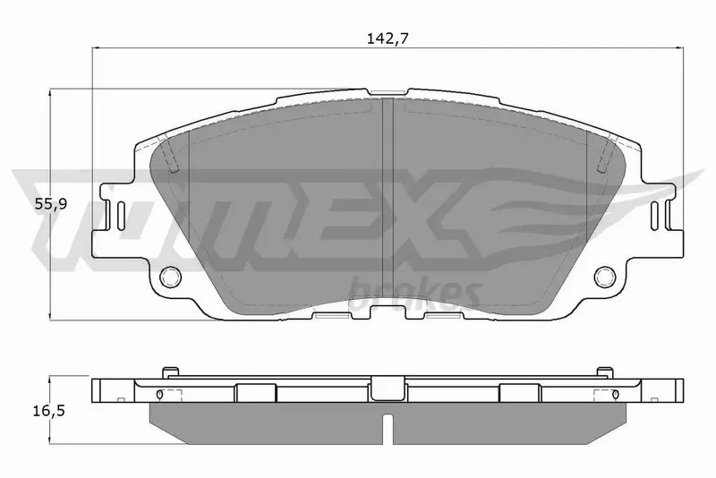 TOMEX BRAKES KLOCKI HAMULCOWE TX 19-64 