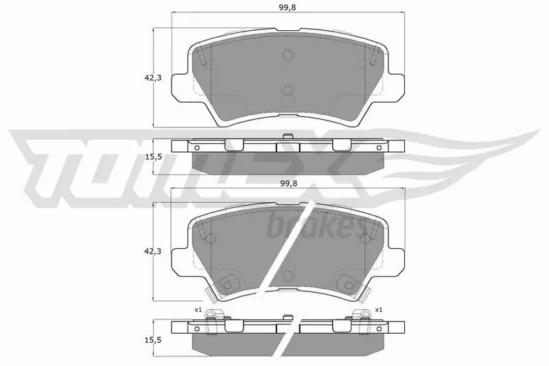 TOMEX BRAKES KLOCKI HAMULCOWE TX 19-67 