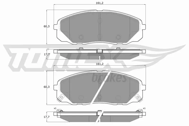 TOMEX BRAKES KLOCKI HAMULCOWE TX 19-68 