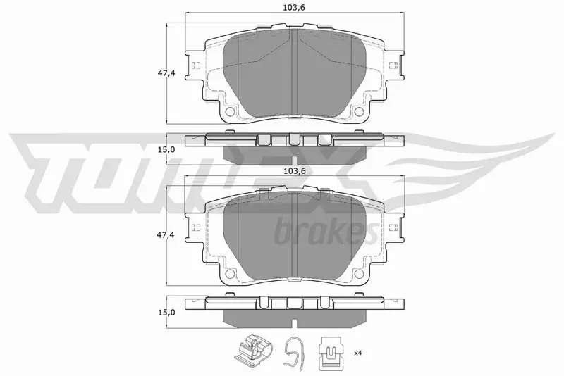 TOMEX BRAKES KLOCKI HAMULCOWE TX 19-81 