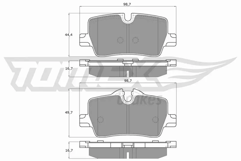 TOMEX BRAKES KLOCKI HAMULCOWE TX 19-85 