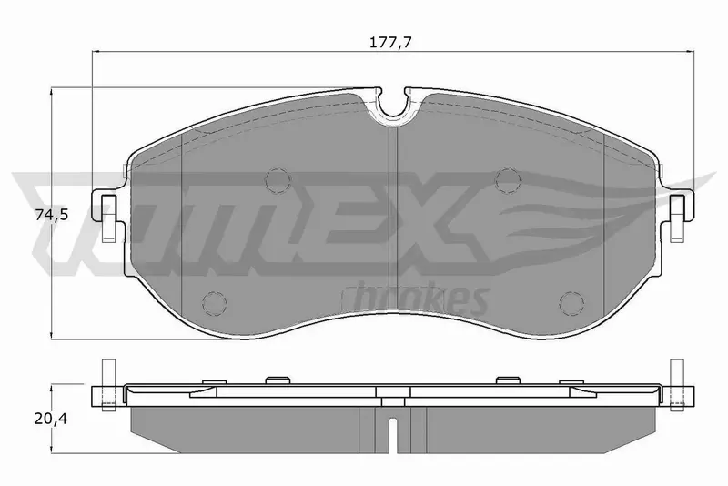 TOMEX BRAKES KLOCKI HAMULCOWE TX 19-96 