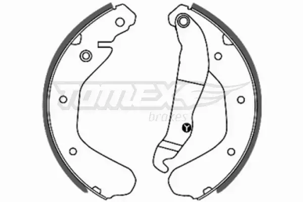 TOMEX BRAKES SZCZĘKI HAMULCOWE TX 20-15 