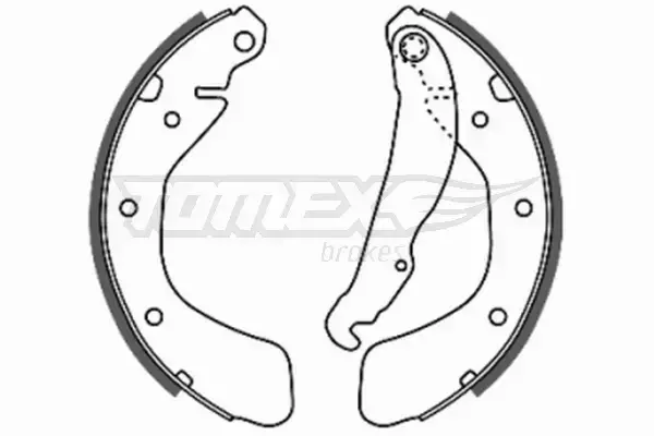 TOMEX BRAKES SZCZĘKI HAMULCOWE TX 20-18 