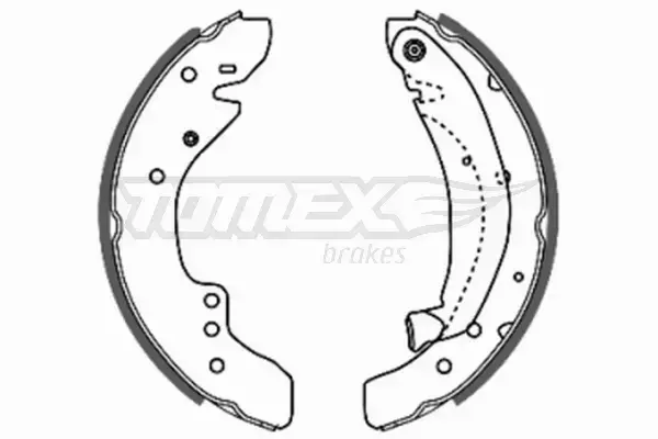 TOMEX BRAKES SZCZĘKI HAMULCOWE TX 20-29 