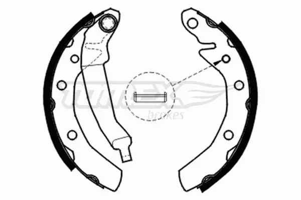 TOMEX BRAKES SZCZĘKI HAMULCOWE TX 20-30 