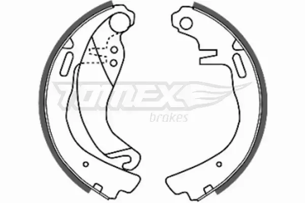 TOMEX BRAKES SZCZĘKI HAMULCOWE TX 20-57 