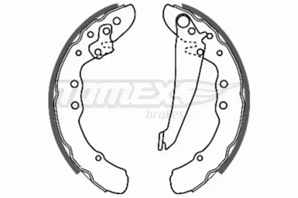 TOMEX BRAKES SZCZĘKI HAMULCOWE TX 20-70 