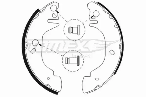 TOMEX BRAKES SZCZĘKI HAMULCOWE TX 20-81 