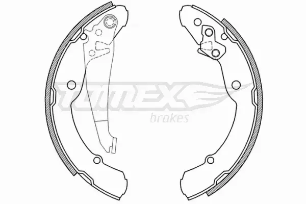 TOMEX BRAKES SZCZĘKI HAMULCOWE TX 21-04 