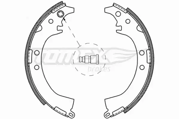 TOMEX BRAKES SZCZĘKI HAMULCOWE TX 21-07 