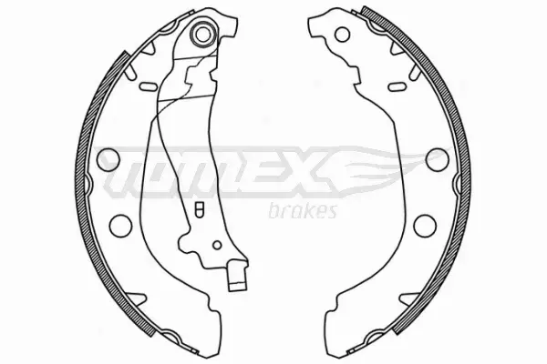 TOMEX BRAKES SZCZĘKI HAMULCOWE TX 21-15 