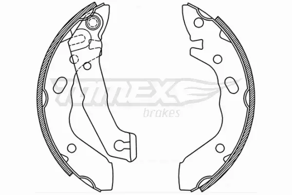 TOMEX BRAKES SZCZĘKI HAMULCOWE TX 21-37 