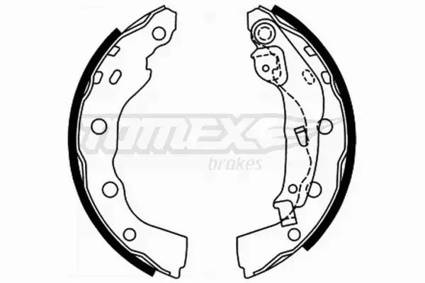 TOMEX BRAKES SZCZĘKI HAMULCOWE TX 22-00 