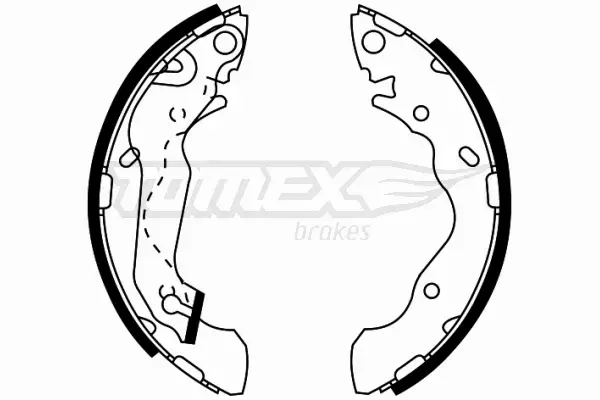 TOMEX BRAKES SZCZĘKI HAMULCOWE TX 22-05 