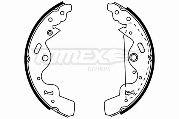 TOMEX BRAKES SZCZĘKI HAMULCOWE TX 22-75 