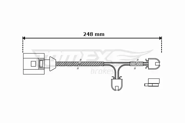 TOMEX BRAKES CZUJNIK KLOCKÓW TX 30-52 