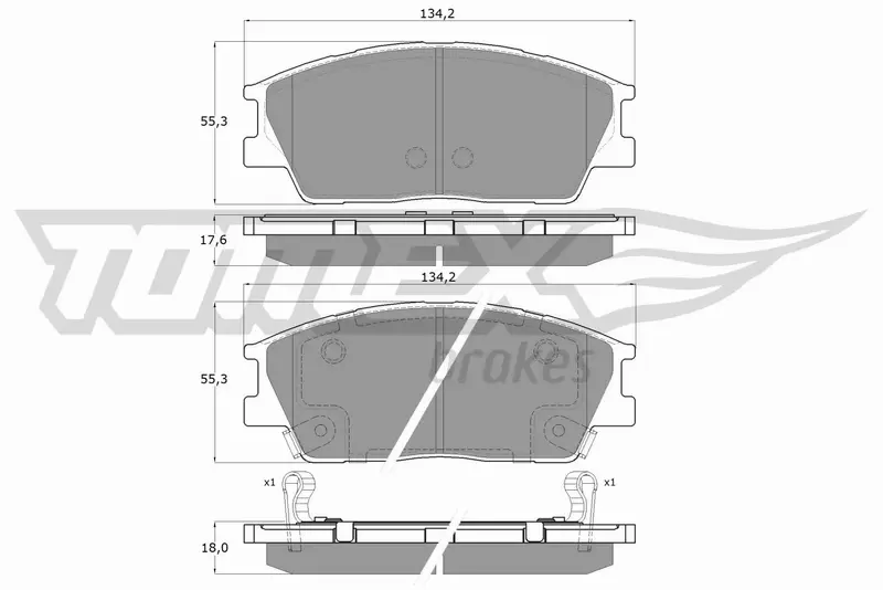 TOMEX BRAKES KLOCKI HAMULCOWE TX 60-01 