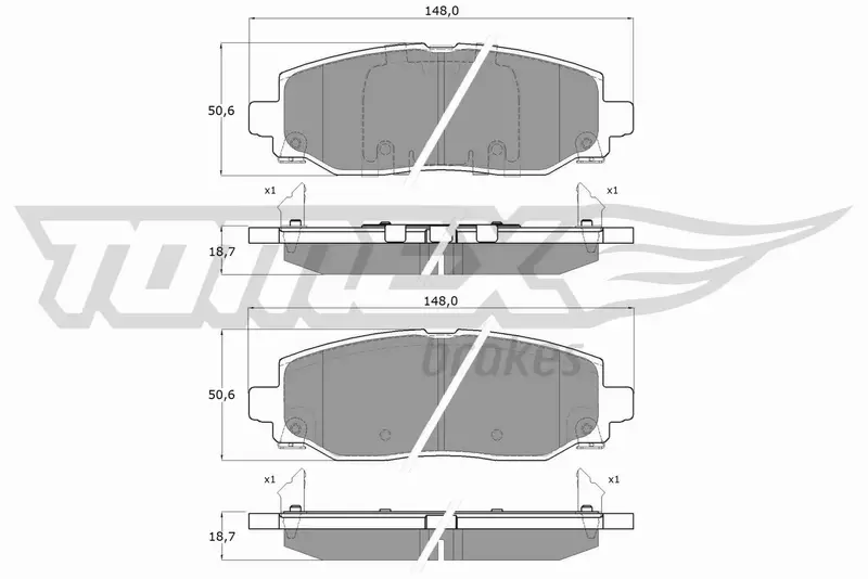 TOMEX BRAKES KLOCKI HAMULCOWE TX 60-04 