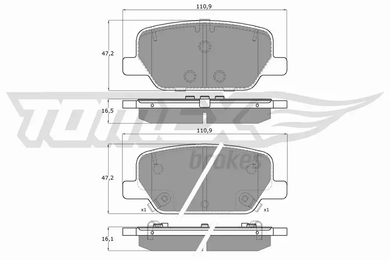 TOMEX BRAKES KLOCKI HAMULCOWE TX 60-06 