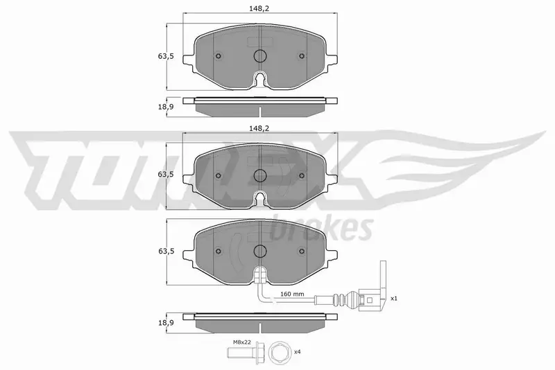 TOMEX BRAKES KLOCKI HAMULCOWE TX 60-09 