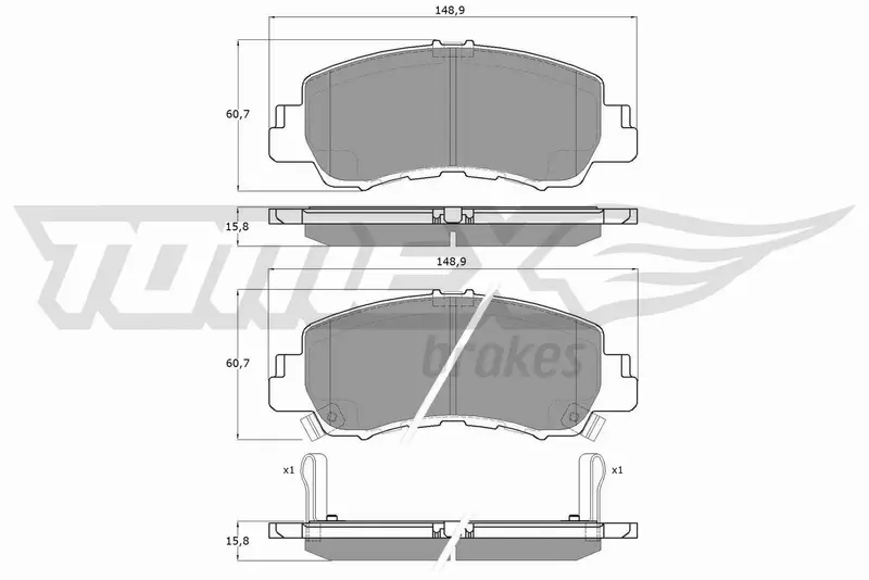 TOMEX BRAKES KLOCKI HAMULCOWE TX 60-15 