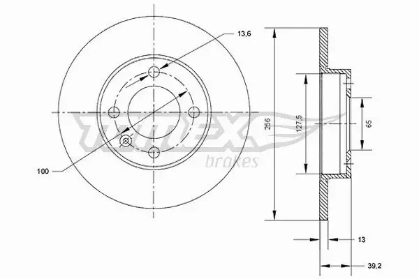 TOMEX BRAKES TARCZA HAMULCOWA TX 70-32 