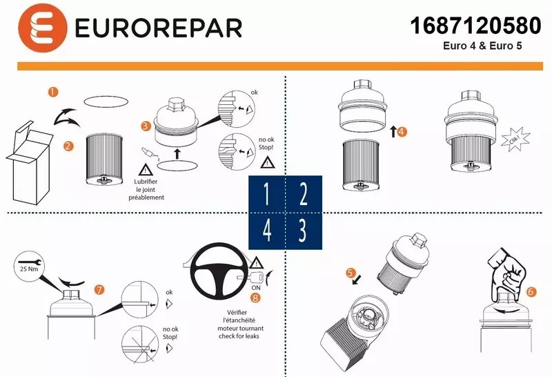 EUROREPAR FILTR OLEJU 1687120580 