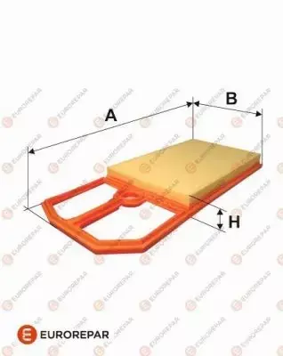 EUROREPAR FILTR POWIETRZA 1612866280 