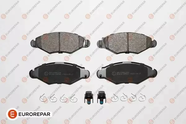 EUROREPAR KLOCKI HAMULCOWE PRZÓD PEUGEOT 206 / 206+ 1617254880 