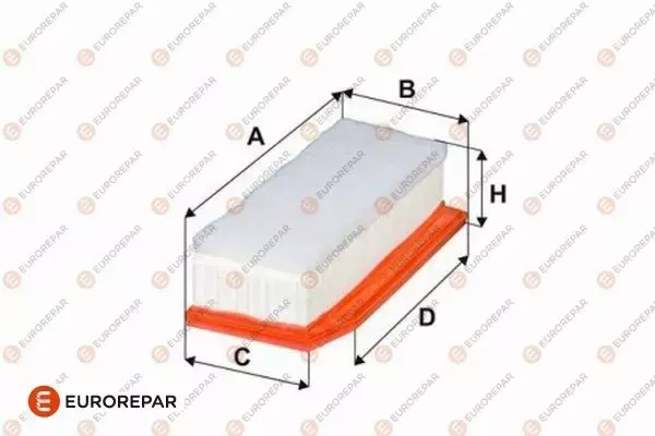 EUROREPAR FILTR POWIETRZA 1682949580 