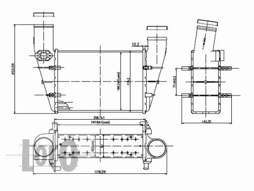 ABAKUS CHŁODNICA INTERCOOLER 003-018-0001 