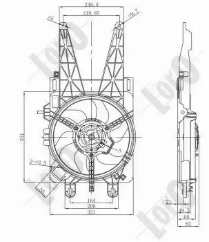 ABAKUS WENTYLATOR CHŁODNICY 016-014-0004-R 