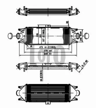 ABAKUS CHŁODNICA INTERCOOLER 022-018-0002 