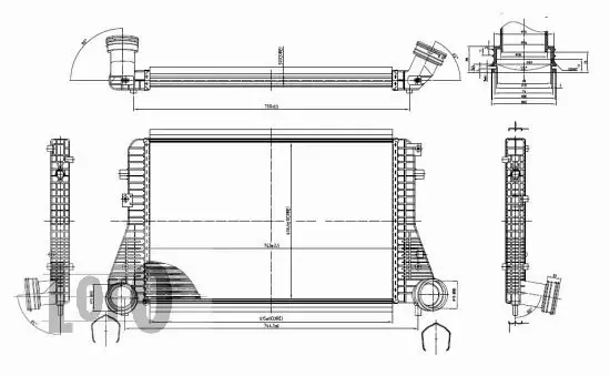 ABAKUS CHŁODNICA INTERCOOLER 053-018-0003 