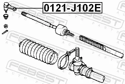 FEBEST KOŃCÓWKA DRĄŻKA 0121-J102E 