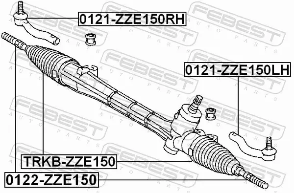 FEBEST DRĄŻEK KIEROWNICZY 0122-ZZE150 