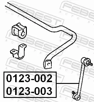 FEBEST ŁĄCZNIK STABILIZATORA 0123-002 