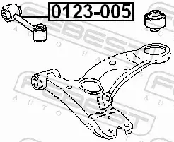 FEBEST ŁĄCZNIK STABILIZATORA 0123-005 