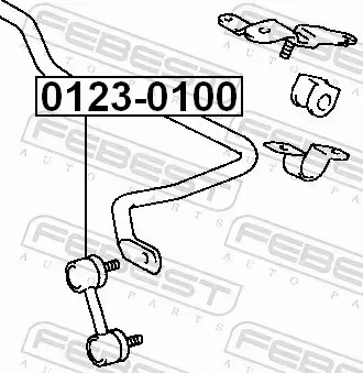 FEBEST ŁĄCZNIK STABILIZATORA 0123-0100 