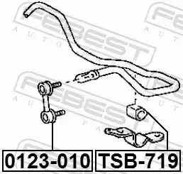 FEBEST ŁĄCZNIK STABILIZATORA 0123-010 