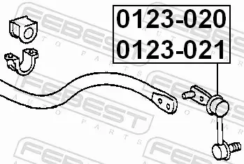 FEBEST ŁĄCZNIK STABILIZATORA 0123-020 