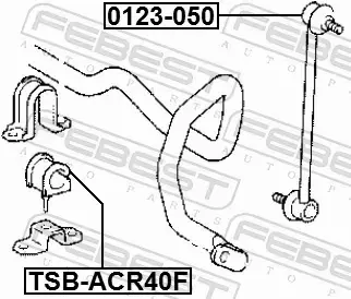 FEBEST ŁĄCZNIK STABILIZATORA 0123-050 