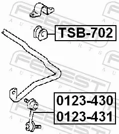 FEBEST ŁĄCZNIK STABILIZATORA 0123-430 