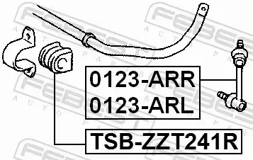 FEBEST ŁĄCZNIK STABILIZATORA 0123-ARR 