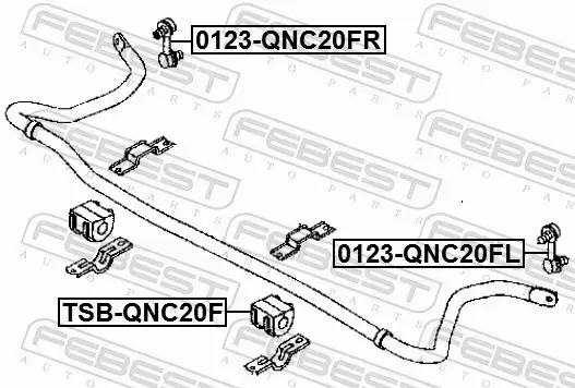 FEBEST ŁĄCZNIK STABILIZATORA 0123-QNC20FL 