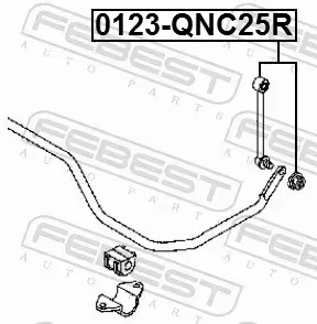 FEBEST ŁĄCZNIK STABILIZATORA 0123-QNC25R 